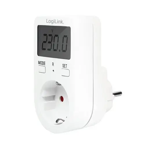 Priza Logilink EM0002A, De perete (Alb)