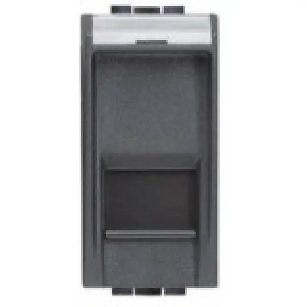 Priza RJ45 FTP CAT5E 1 modul Bticino Livingt Light L4279C5F, antracit