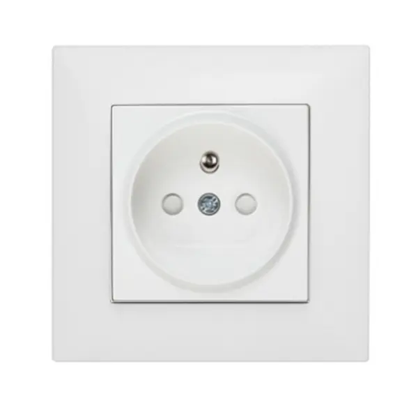 Priza Schrack completa de tip pin PE, protectie copii, conexiune cu surub, EV106152