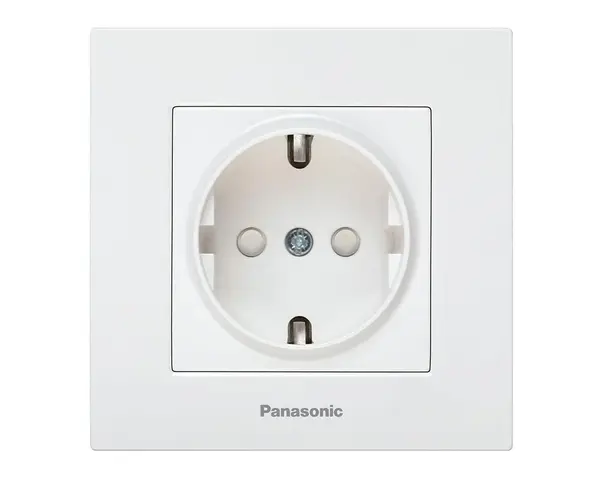 Priza SCHUKO cu protectie pentru copil, 250V 16A, montaj incastrat, IP20, alb, Karre Plus Panasonic P-KPS.COP