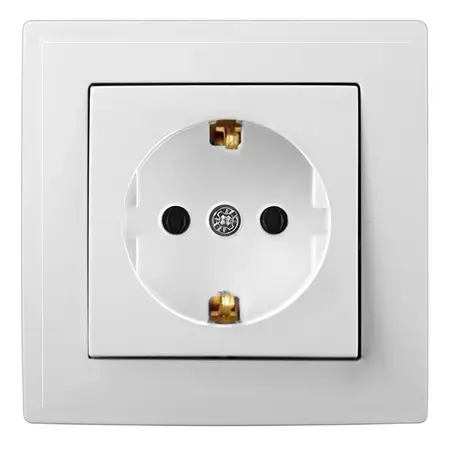 Priza simpla OEM PS-2506 (Alb)