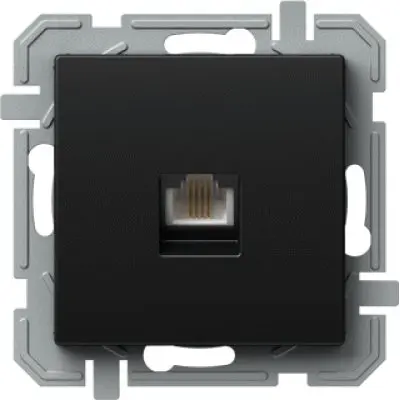 PRIZA, SIMPLA, TEL LT RJ11 6/4, NEGRU, TEM Modul TEM-KQ35BKXO-U