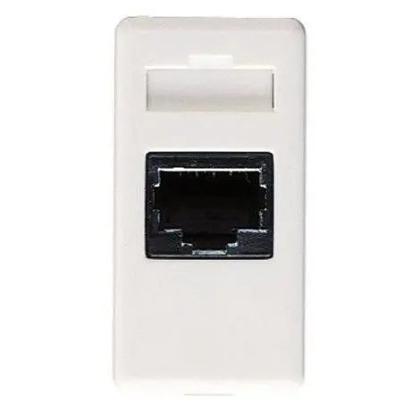 Priza telefon 1 modul RJ11 Gewiss System GW20251, alb