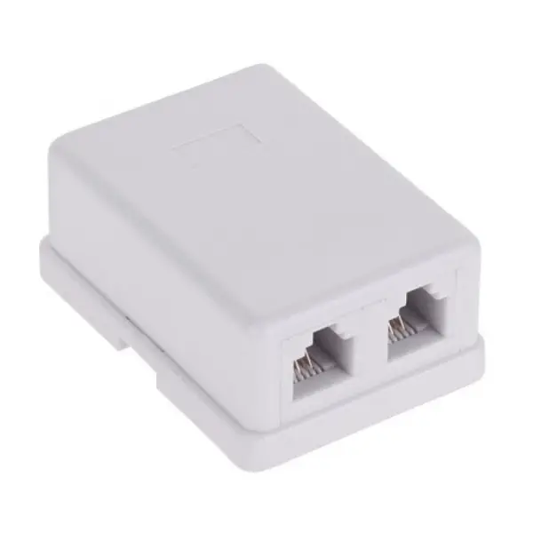 Priza telefon 6p4c dubla Alba, TEL0020