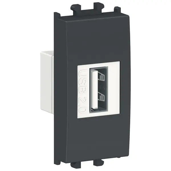 Priza transfer date USB 1M Schneider Easy Styl LMR9810003, negru