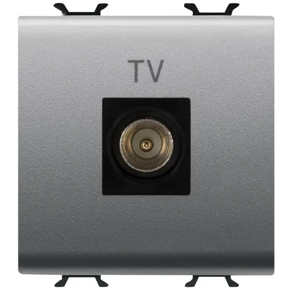 Priza tv de capat 2 module Gewiss Chorus GW14367, titan