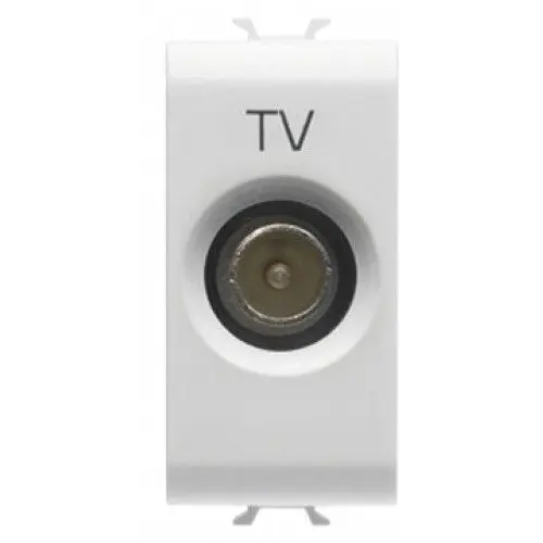 Priza tv directa 1M Gewiss Chorus GW10361, alb