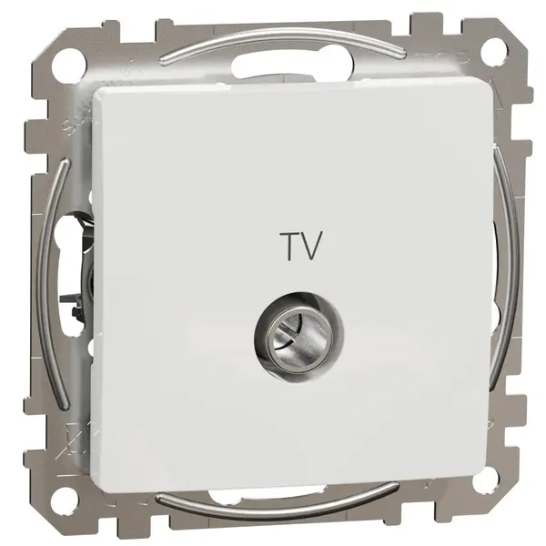 Priza TV finala 4dB, Schneider, SDD111471, Sedna Design, alb