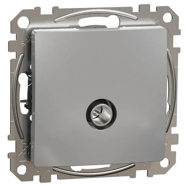 Priza TV finala 4dB, Schneider, SDD113471, Sedna Design, aluminiu