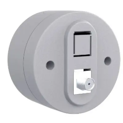Priza TV (mama Tip-F) PT xOne Ovivo OV00908, 250V, IP54, gri