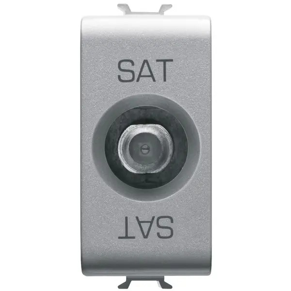 Priza TV/SAT directa 1 modul Gewiss Chorus GW14371, titan