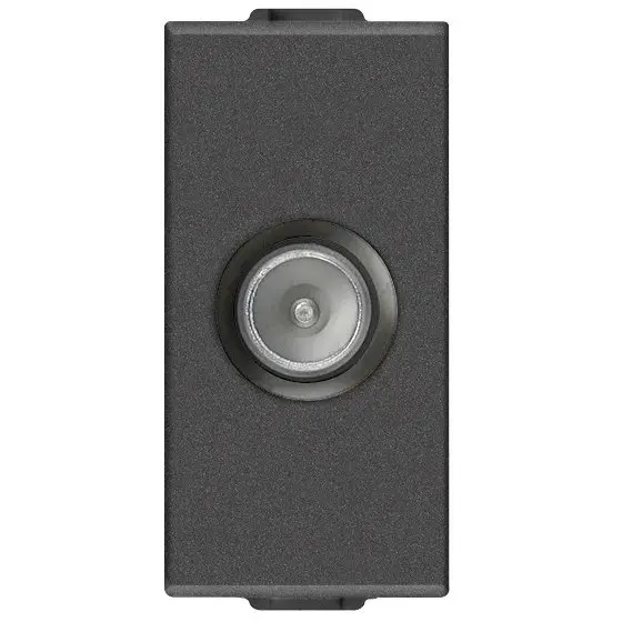 Priza TV tata 1 modul Vimar Neve Up 09300.01.CM, TV-RD-SAT carbon matt