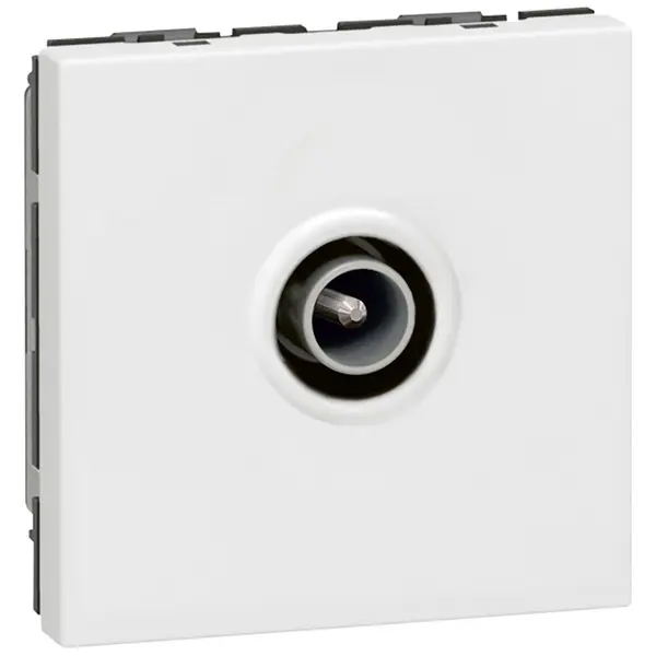 Priza tv tata 2 module Legrand Mosaic 078782 / 078782E, alb