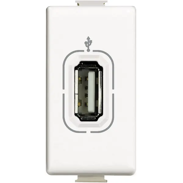 Priza usb 1 modul Bticino Matix AM4285, alb