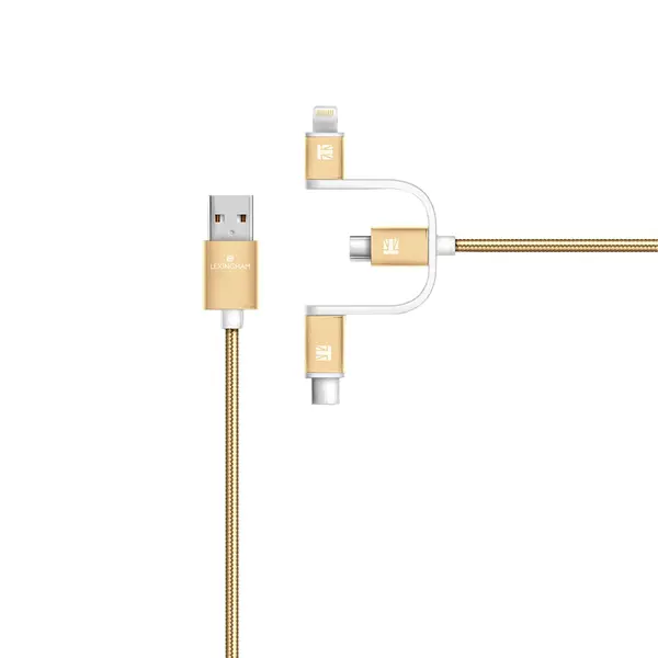 Pro- 3-in-1 charge & sync cable