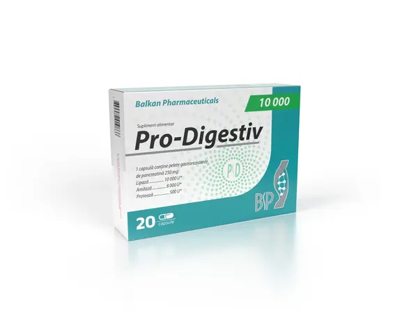 Pro Digestiv 10000, 250mg, 20 caps.