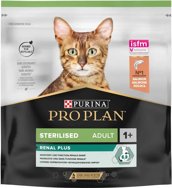 PRO PLAN Hrană uscată pentru pisici Adult Sterilised Renal, cu Somon