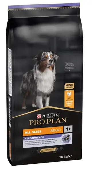 PRO PLAN Hrană uscată pt câini Adult All Breed Performance cu Pui 14kg
