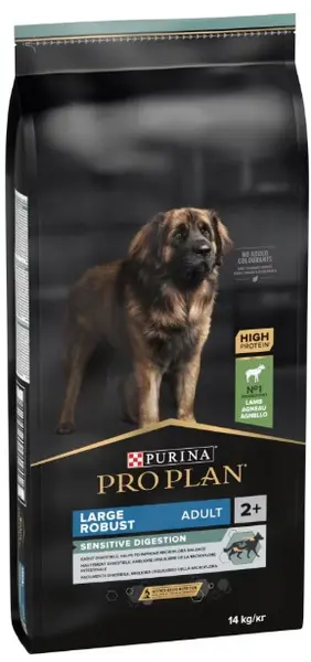 PRO PLAN Robust, Talie Mare, cu digestie sensibilă, cu Miel 14kg