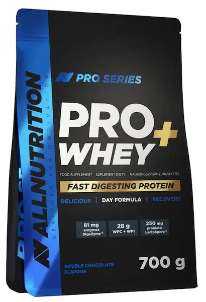 Pro Whey+, ciocolată dublă, 700 g, AllNutrition