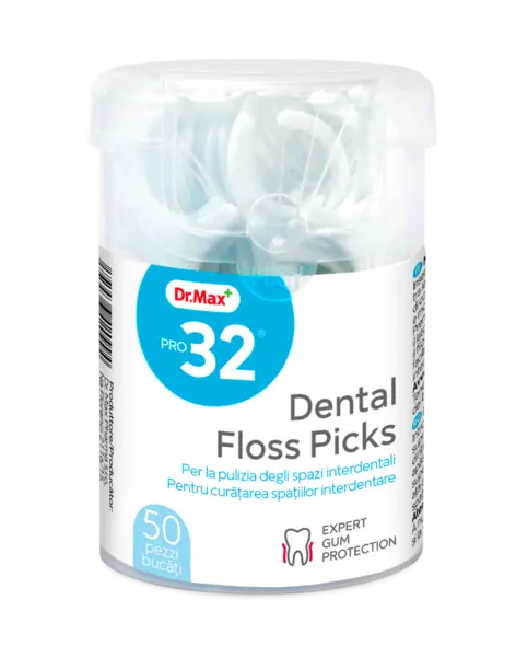 Pro32 Ata dentara cu scobitoare Floss Pick, 50 bucati