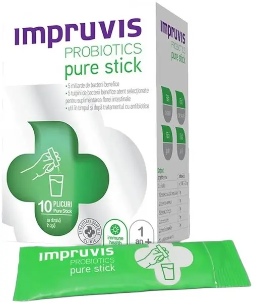 Probiotic Pure Stick, 10 pliculețe , Impruvis