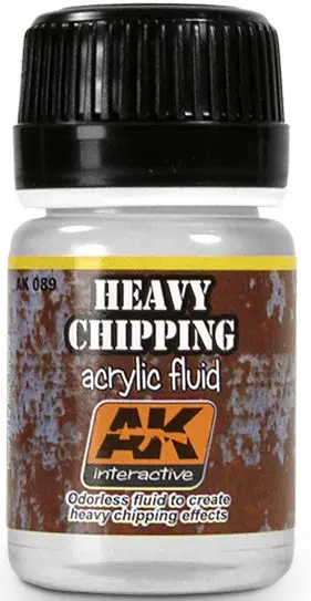 Produs eroziv AK Interactive - HEAVY CHIPPING EFFECTS ACRYLIC FLUID AK089 (35 ml)
