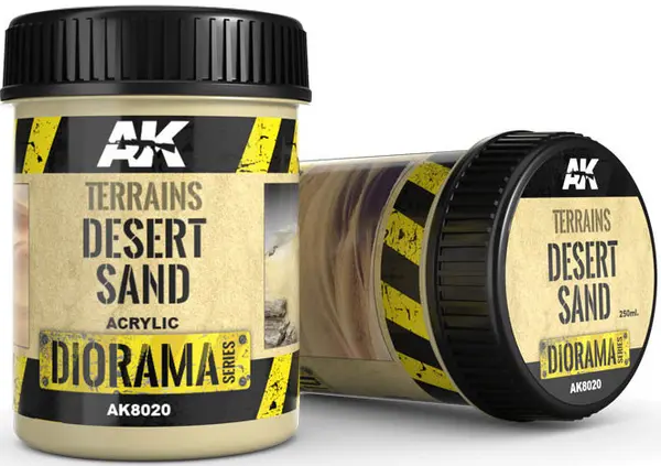 Produs texturant AK Interactive - Textura terenului: Nisip de deșert (AK8020) (250 ml, acril)