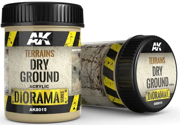 Produs texturant AK Interactive - Textura terenului: Sol uscat (AK8015) (250 ml, acril)