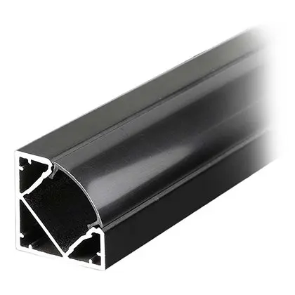 Profil aluminiu pentru banda LED 2M 19MM x 19MM - negru V-TAC SKU-2877