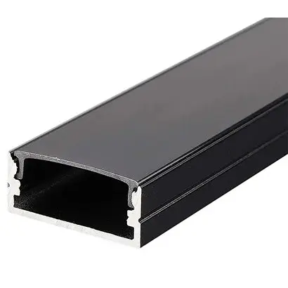 Profil aluminiu pentru banda LED 2M 23.5MM x 10MM - negru V-TAC SKU-2876