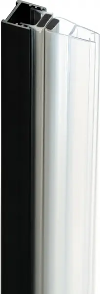 Profil pentru usa cabina de dus, incastrata, negru mat, 195 cm, Sistem Prizma