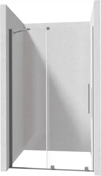 Profil pentru usa cabina de dus, incastrata, titan mat, 195 cm, Sistem Prizma