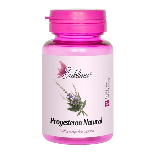 Progesteron Natural Sublima, 60 Comprimate, Dacia Plant