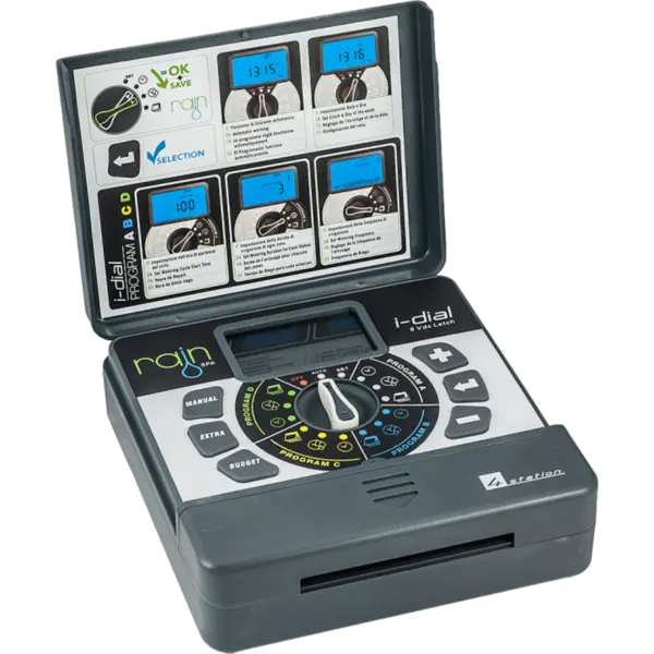 Programator automat pentru sisteme de irigare, 24V, 4 zone, 4 programe, I-DIAL pentru montare in interior