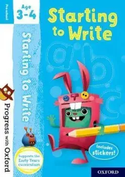 Progress with Oxford: Starting to Write Age 3-4, Paperback/Sarah Snashall