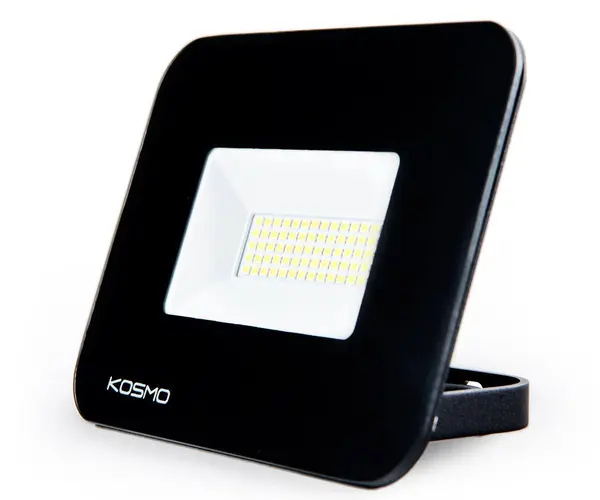 Proiector 50W LED IP65 SLIM, lumina rece, 4250 lumeni, negru, Kosmo CASLED50W