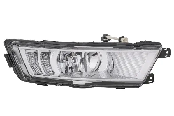 Proiector ceata Dreapta (H8 LED, cromat; cu lumini de zi) potrivit SKODA RAPID 07.12-12.18