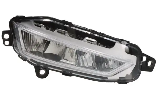 Proiector ceata dreapta (LED, rama argintie) 24V potrivit VOLVO FH III 02.20-