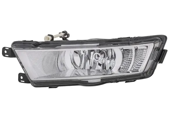 Proiector ceata Stanga (H8 LED, cromat; cu lumini de zi) potrivit SKODA RAPID 07.12-12.18