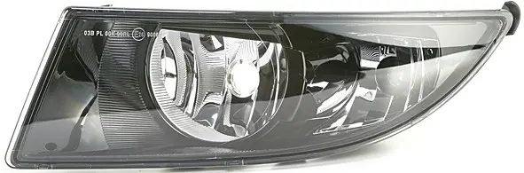 Proiector ceata Stanga (H8 P21W, cu lumini de zi; model RS Scout; negru) potrivit SKODA FABIA II, ROOMSTER, ROOMSTER PRAKTIK 07.06-05.15