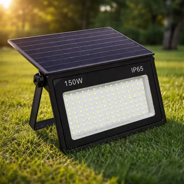 Proiector cu panou solar integrat 150W, 285x175x52mm, 1600lm, IP65, 6500K - Default Title