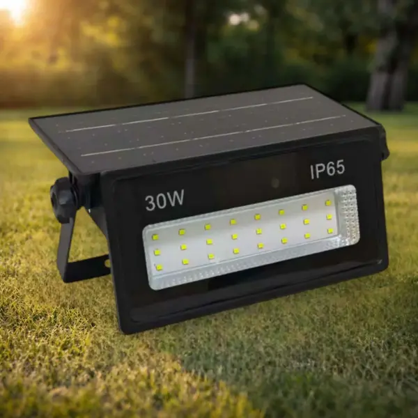 Proiector cu panou solar integrat 30W, 230x95x35mm, 400lm, IP65, 6500K - Default Title