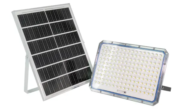 Proiector cu panou solar JORTAN putere 5000W alb rece si telecomanda