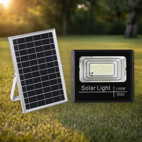 Proiector cu Panou Solar Monocristalin si telecomanda - 150W/6500k - Default Title