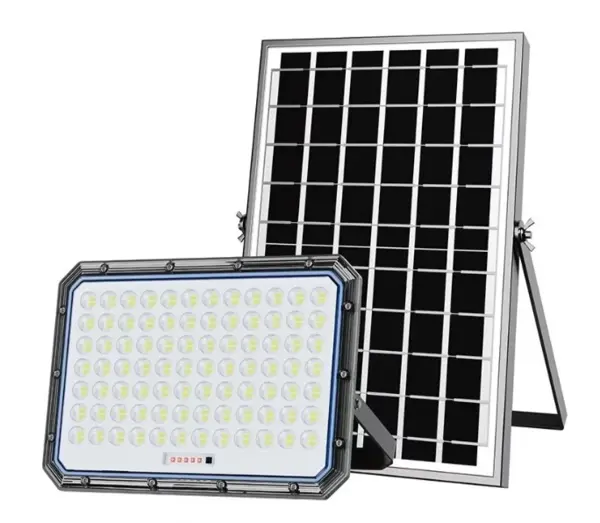 Proiector cu panou solar putere 300W si telecomanda