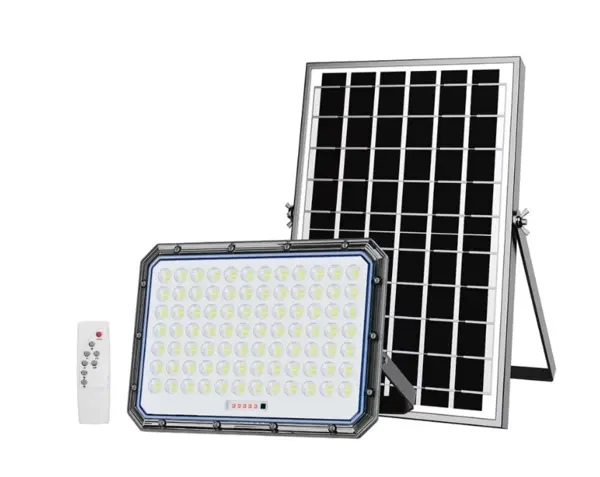 Proiector cu panou solar putere 500W si telecomanda