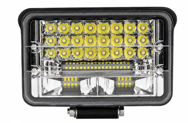 Proiector LED auto dreptunghiular 144w cu 2 faze 12v 24v de 5 INCH