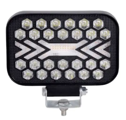 Proiector LED Off Road Alb + Galben mod secvential si flash 12V/24V de 5 Inch Putere 163w