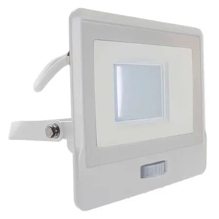 Proiector LED SMD 30W 6400K IP65 CU SENZOR MISCARE - ALB